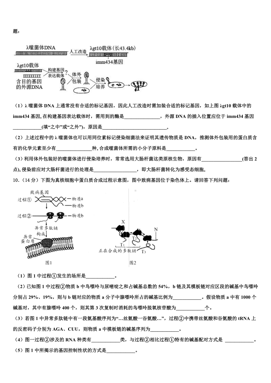 江西省赣州市宁师中学2023-2024学年高考全国统考预测密卷生物试卷含解析.doc_第3页