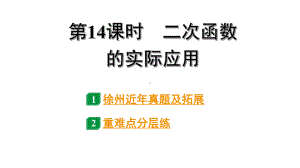 2024徐州中考数学二轮重点专题研究 第14课时 二次函数的实际应用（课件）.pptx