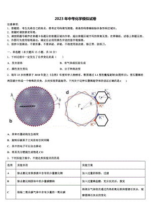 山东省潍坊市诸城龙源校2022-2023学年中考化学五模试卷含解析.doc