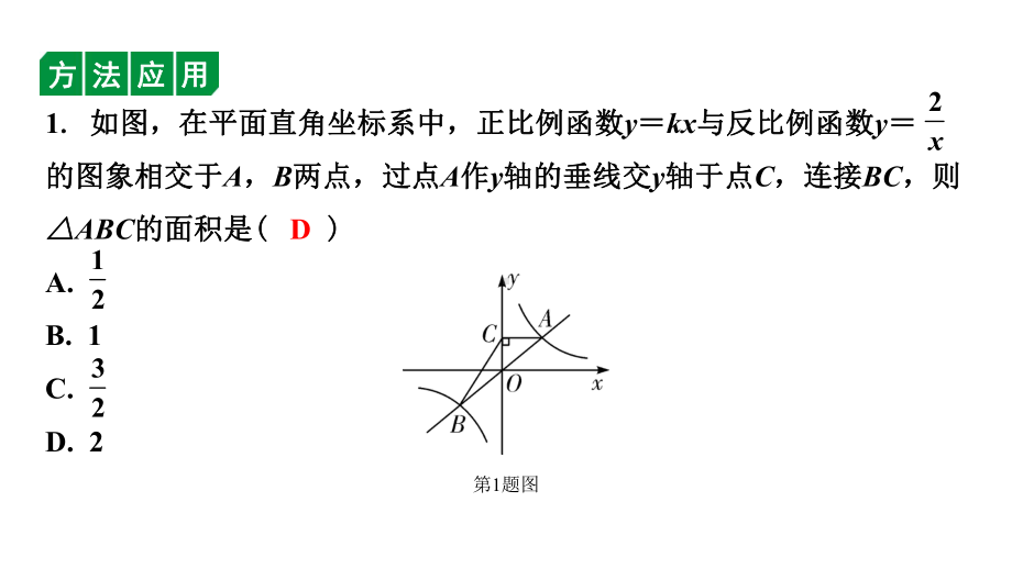 2024徐州中考数学二轮重点专题研究 微专题 反比例函数中的面积问题（课件）.pptx_第3页