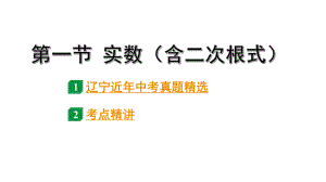 2024辽宁中考数学二轮中考考点研究 1.1 实数(含二次根式) (课件).pptx