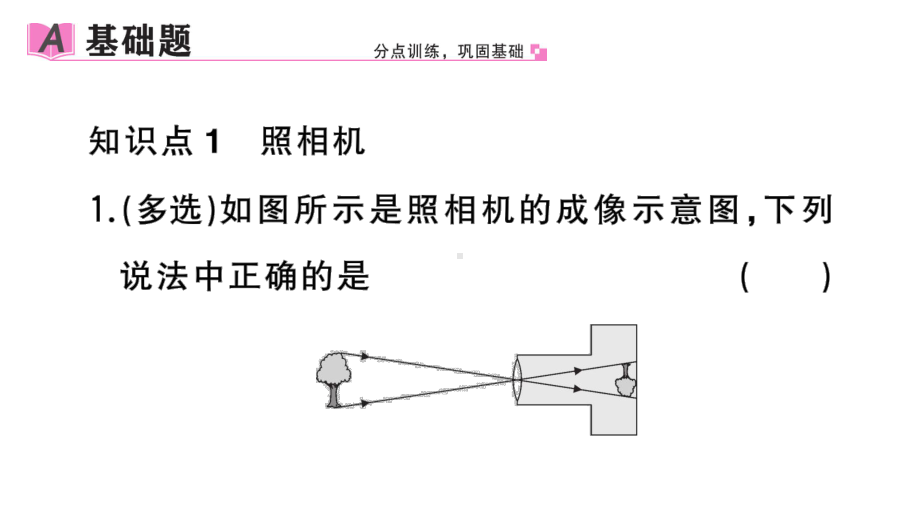 初中物理新人教版八年级上册第五章第2节 生活中的透镜作业课件2024秋季.pptx_第2页