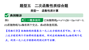 2024云南中考数学二轮专题复习 题型五 二次函数性质综合题（课件）.pptx