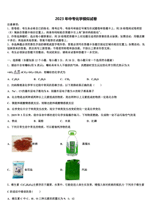 2023届广东省佛山市顺德区中考化学最后冲刺模拟试卷含解析.doc