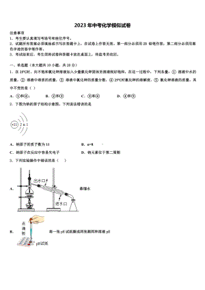 广西北部湾经济区四市同城重点中学2023届中考适应性考试化学试题含解析.doc