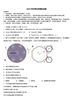 2022-2023学年甘肃省夏河县市级名校中考化学五模试卷含解析.doc