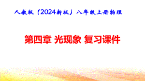 人教版（2024新版）八年级上册物理第四章光现象 章末复习课件.pptx