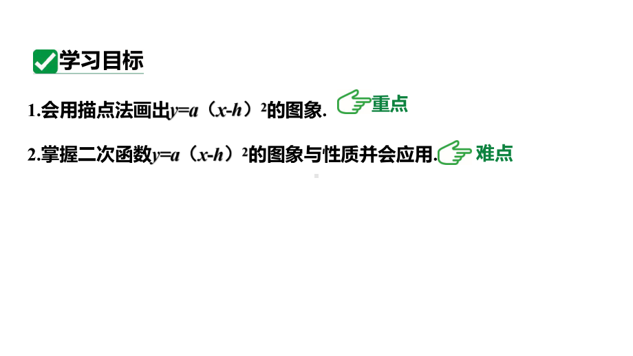 人教版新课标九上数学22.1.3课时2y=a（x-h）2的图象和性质课件.pptx_第3页