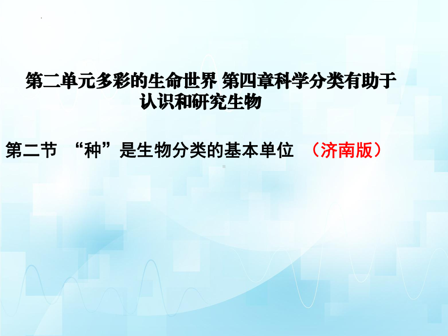 2.4.2 “种”是生物分类的基本单位ppt课件-2024新济南版七年级上册《生物》.pptx_第2页