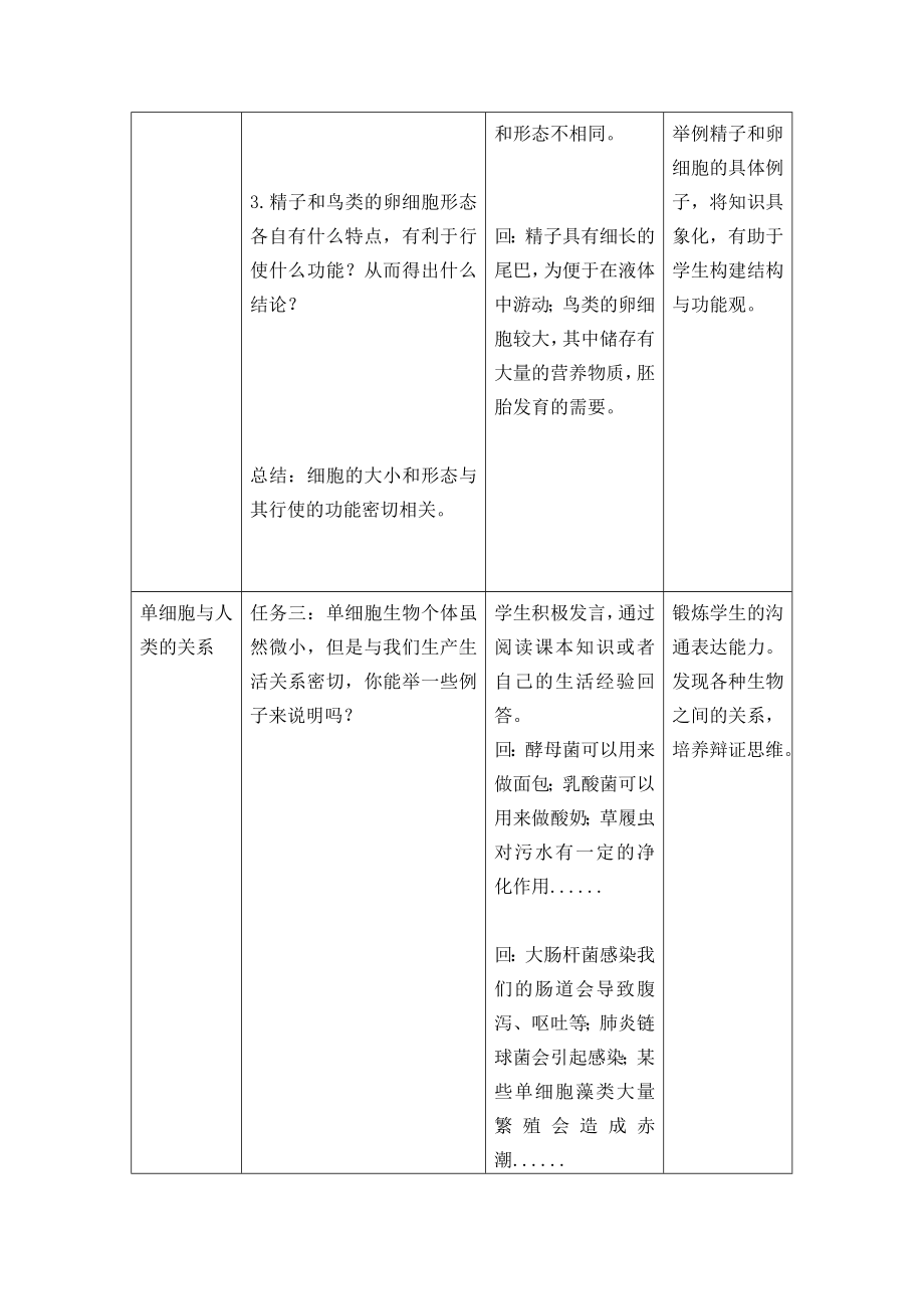 1.1.1细胞的形态 教学设计-2024新冀少版七年级上册《生物》.docx_第3页