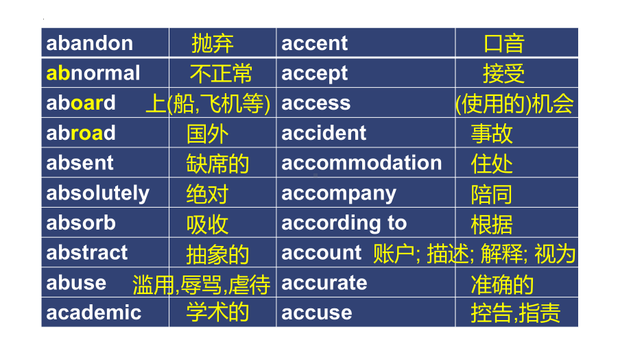 新课标词汇复习ppt课件 -2025届高三英语上学期一轮复习专项.pptx_第1页