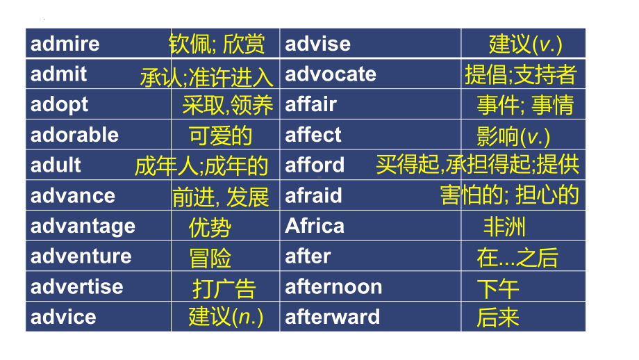 新课标词汇复习ppt课件 -2025届高三英语上学期一轮复习专项.pptx_第3页