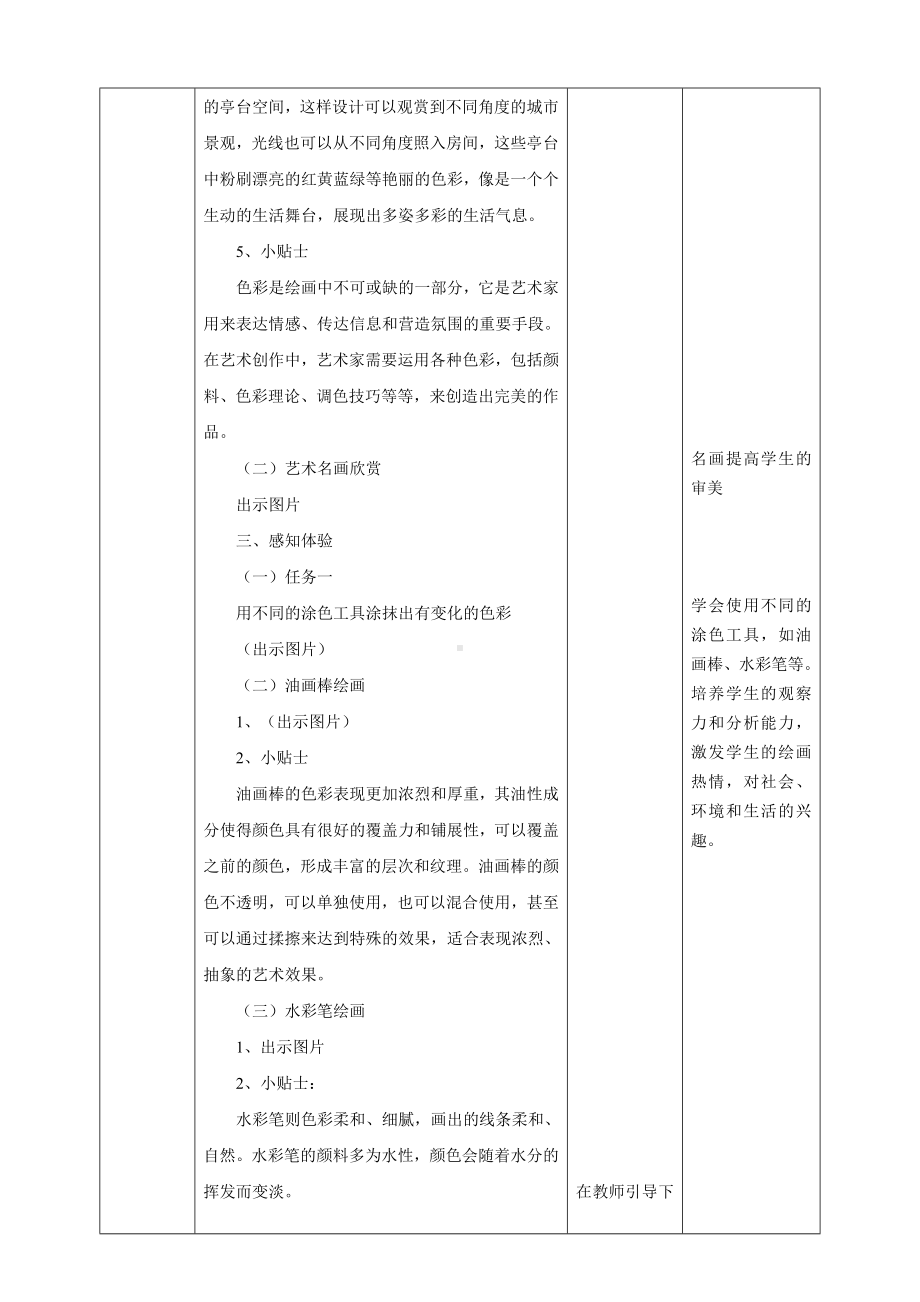 涂涂抹抹的快乐（教案）-2024新人美版一年级上册《美术》.docx_第3页