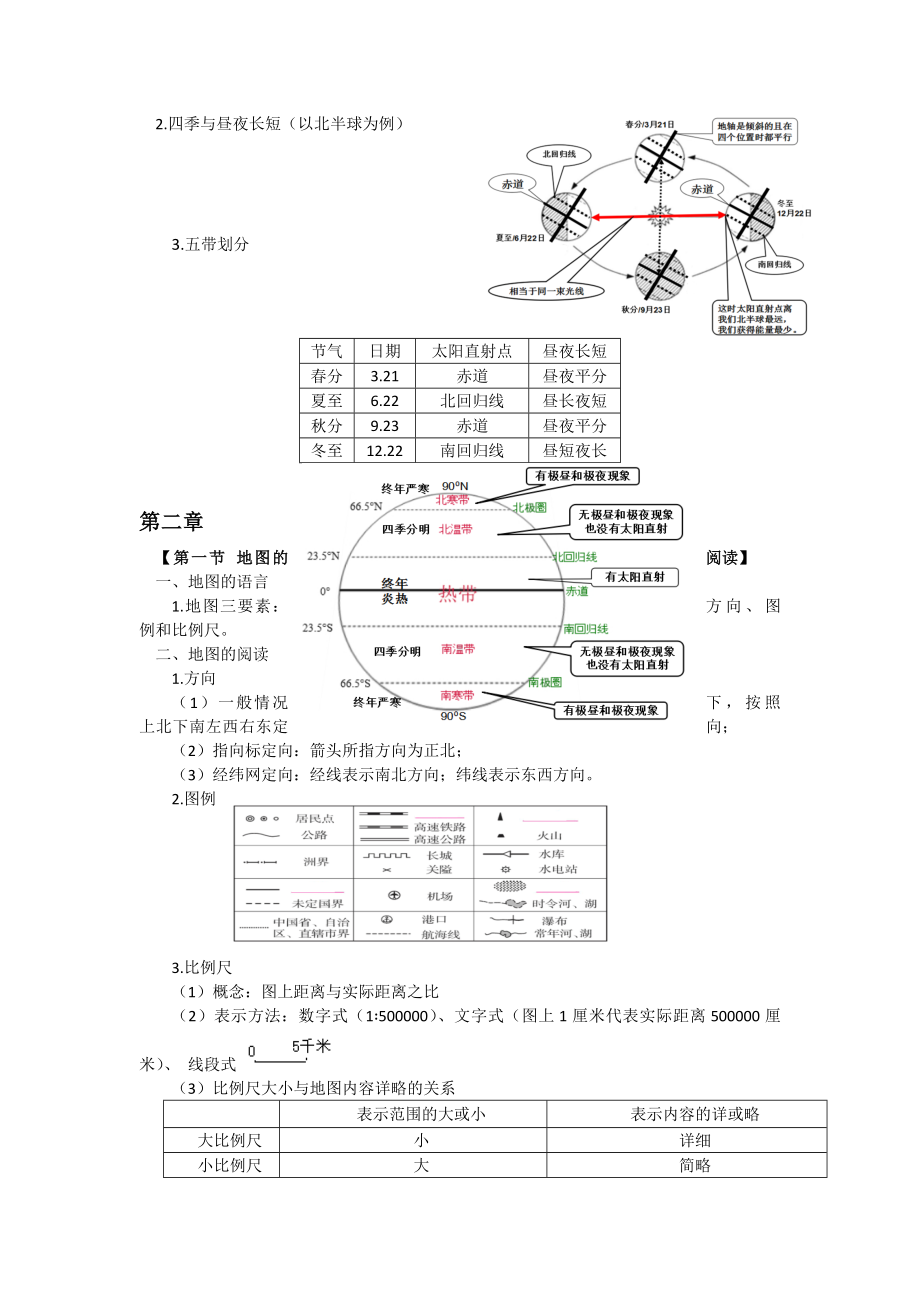 2024新人教版七年级上册《地理》期中知识点总结 (2).docx_第3页