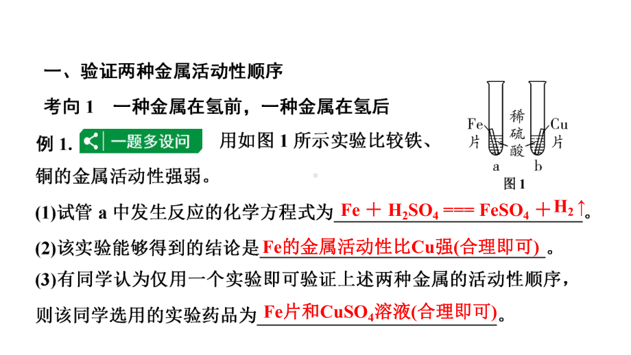 2024辽宁中考化学二轮重点专题研究 微专题 金属活动性顺序的判断与验证（课件）.pptx_第2页