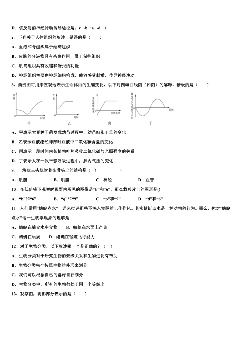 江苏省苏州市苏州工业园区2022-2023学年十校联考最后生物试题含解析.doc_第2页