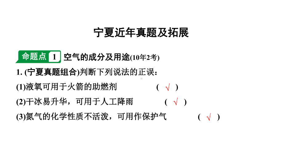 2024宁夏中考化学二轮重点专题突破 主题2　空气　氧气（课件）.pptx_第2页