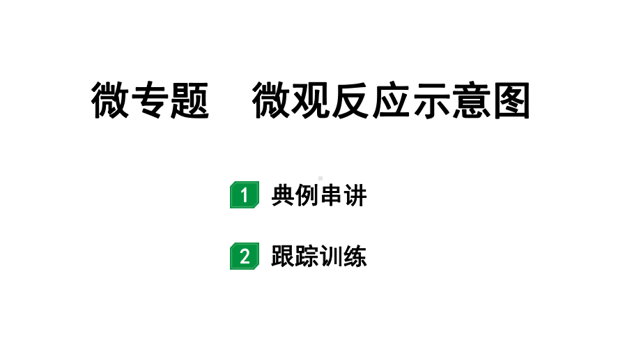 2024甘肃中考化学一轮复习之中考考点研究 微专题 微观反应示意图（课件）.pptx_第1页