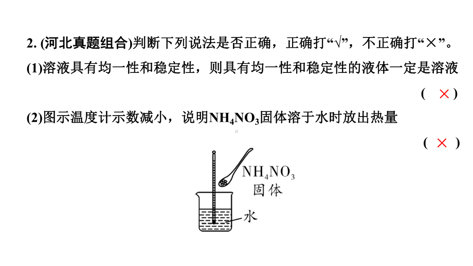 2024河北中考化学二轮重点专题突破 主题5 常见的溶液（课件）.pptx_第3页