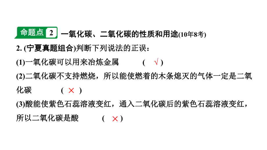 2024宁夏中考化学二轮重点专题突破 主题3 碳和碳的氧化物（课件）.pptx_第3页