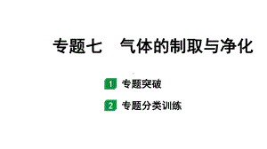 2024甘肃中考化学二轮复习之中考题型研究 专题七 气体的制取与净化（课件）.pptx