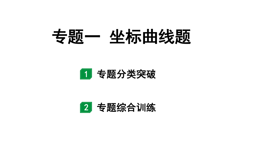 2024宁夏中考化学二轮重点专题突破 专题一 坐标曲线题（课件）.pptx_第1页