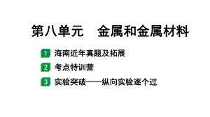 2024海南中考化学一轮复习 中考考点研究 第八单元 金属和金属材料（课件）.pptx