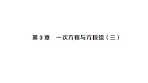 初中数学新沪科版七年级上册第3章 一次方程与方程组(三)作业课件2024秋.pptx