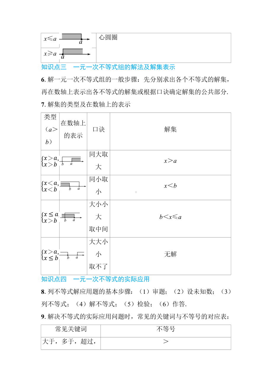 2025年山东济南中考数学一轮复习 教材考点复习 ——不等式（组）的解法及不等式的应用.docx_第2页