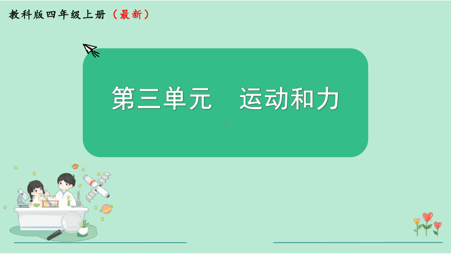 教科版四年级科学上册《第3单元运动和力 单元复习》教学课件.pptx_第2页