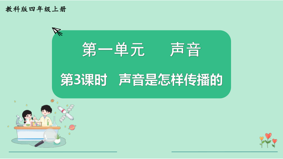 教科版四年级科学上册《第1单元第3课时 声音是怎样传播的》教学课件.pptx_第2页