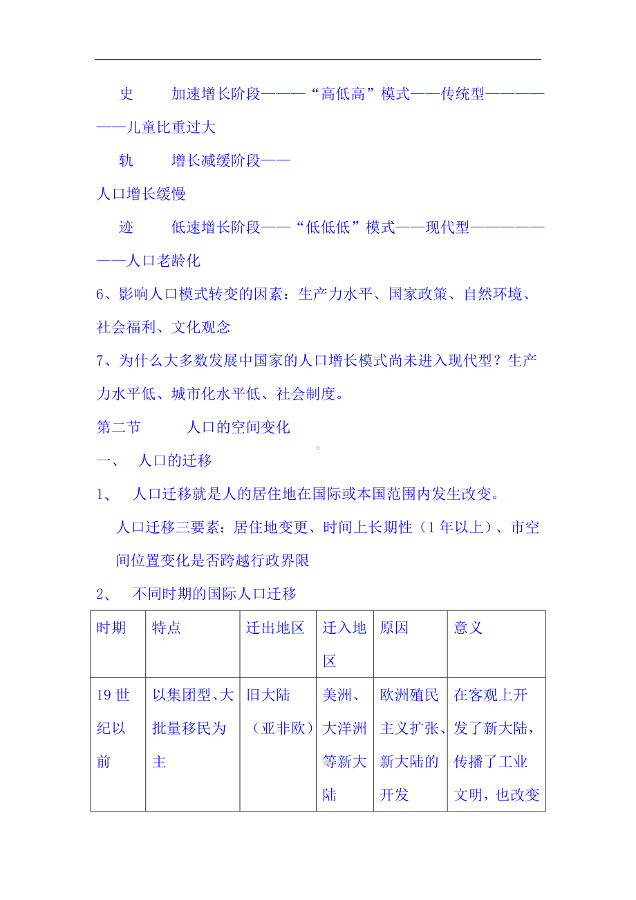 2024年高考地理必修二全套重点知识复习笔记（精华版）.doc_第3页