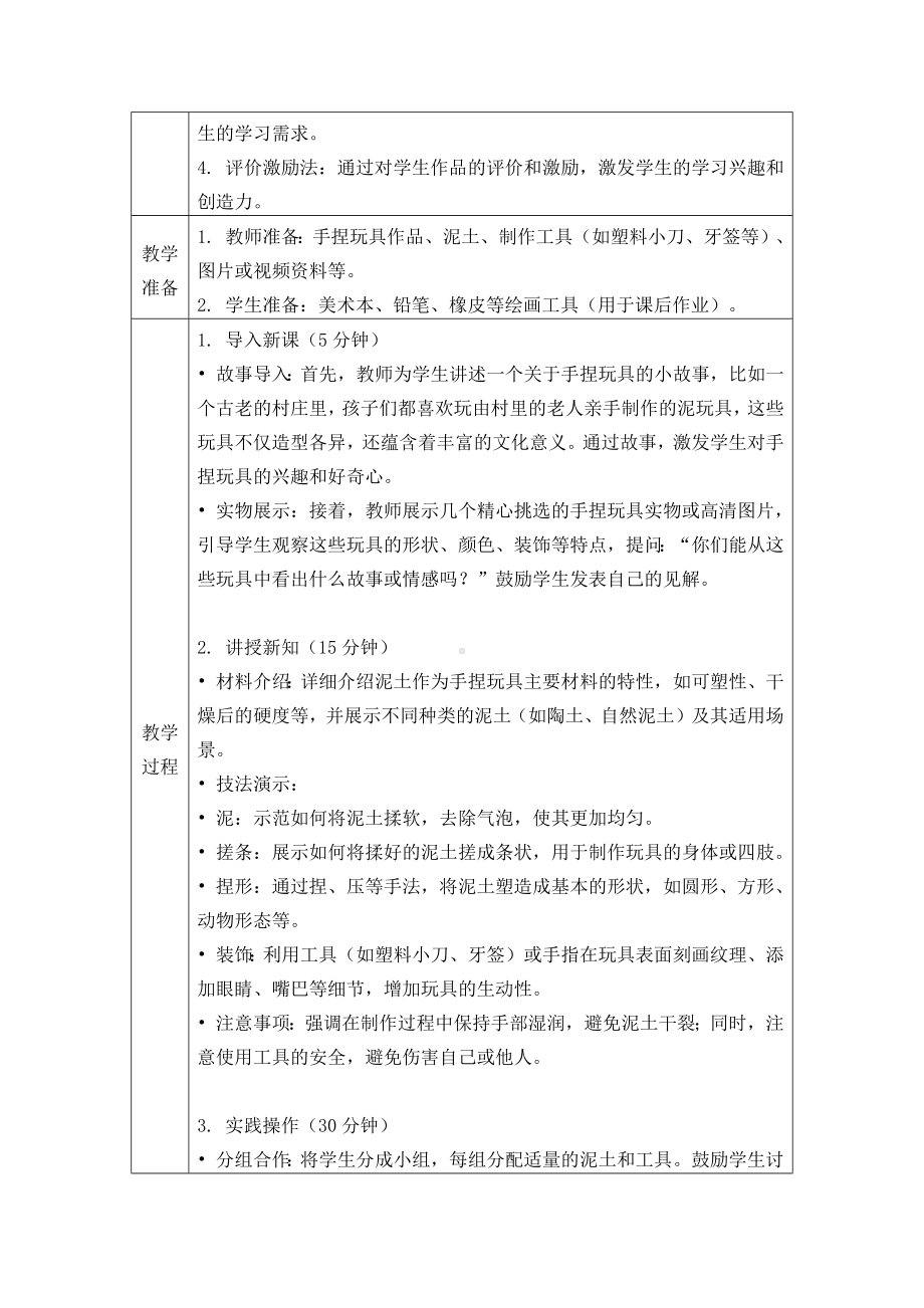 手捏玩具（教学设计）-2024新苏少版一年级上册《美术》.docx_第2页