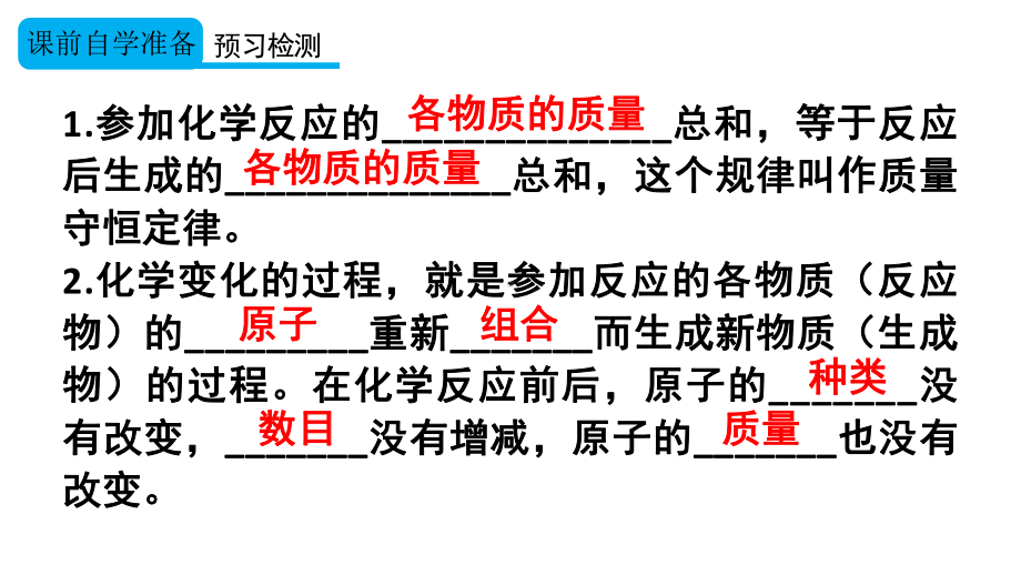 初中化学新人教版九年级上册第五单元课题1 质量守恒定律教学课件2024秋.pptx_第3页