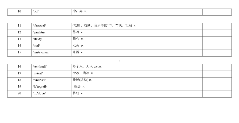 2024新外研版七年级上册《英语》Unit 2背默练习.docx_第2页