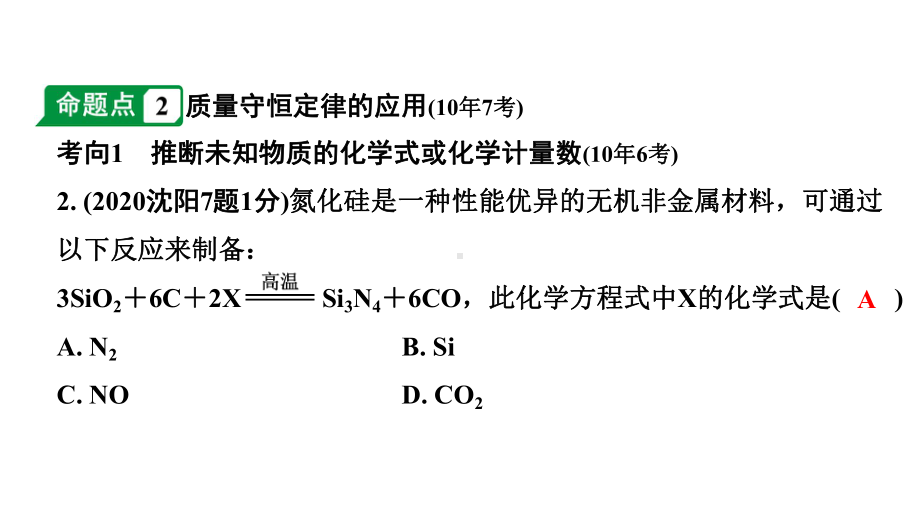 2024沈阳中考化学二轮专题突破 化学反应中的质量关系化学方程式（课件）.pptx_第3页