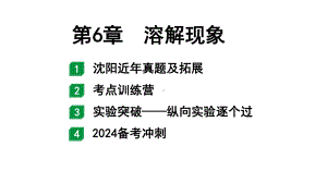 2024沈阳中考化学二轮专题突破 第6章溶解现象（课件）.pptx