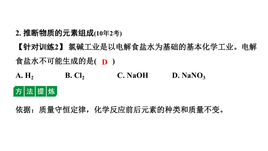 2024沈阳中考化学二轮专题突破 微专题 质量守恒定律的应用（课件）.pptx_第3页