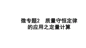 2024四川中考化学二轮复习 微专题2 质量守恒定律的应用之定量计算（课件）.pptx