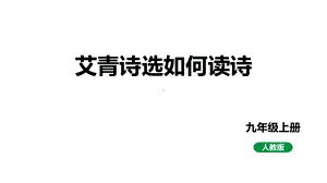 2024成都中考语文备考 艾青诗选如何读诗 （课件）.pptx