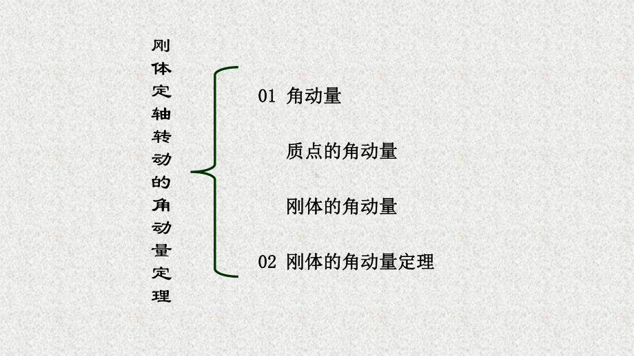 《刚体力学》课件0201刚体定轴转动角动量定理及守恒定律03角动量定理.pptx_第1页