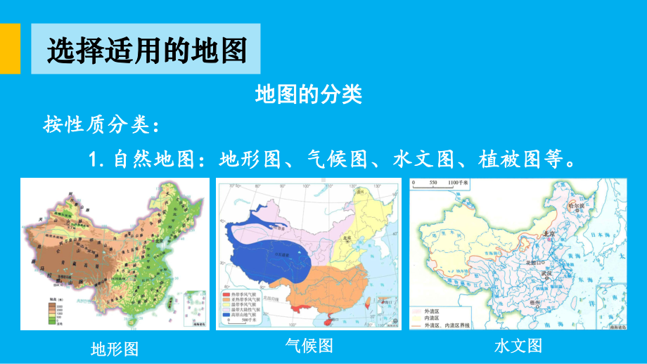 初中地理新人教版七年级上册第二章第三节 地图的选择和应用教学课件（2024秋）.pptx_第3页