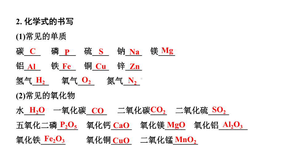 2024长沙中考化学一轮复习 微专题1 化学用语（课件）.pptx_第3页