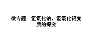 2024沈阳中考化学二轮专题突破 微专题 氢氧化钠、氢氧化钙变质的探究（课件）.pptx