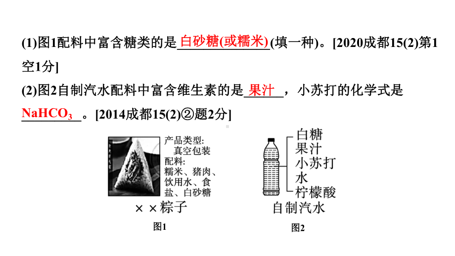 2024中考化学考点一轮复习 化学与生活 (课件).pptx_第3页