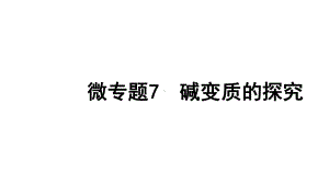 2024长沙中考化学一轮复习 微专题7 碱变质的探究（课件）.pptx