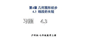 初中数学新沪科版七年级上册4.3习题教学课件2024秋.pptx