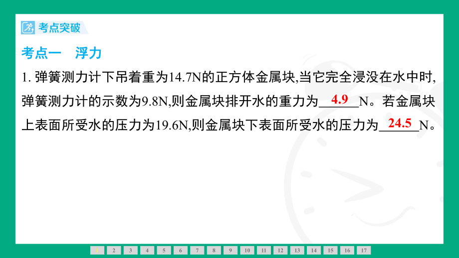 第十章浮力复习课件2024-2025学年人教版（2025）物理八年级下册.pptx_第3页