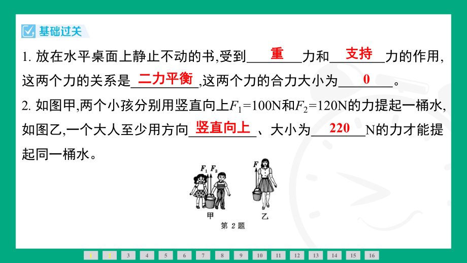 8.4同一直线上二力的合成课件2024-2025学年人教版（2025）物理八年级下册.pptx_第3页