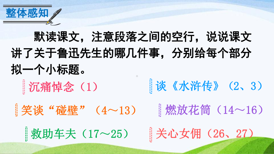 2024-2025部编版语文六年级上册《27我的伯父鲁迅先生》.pptx_第3页